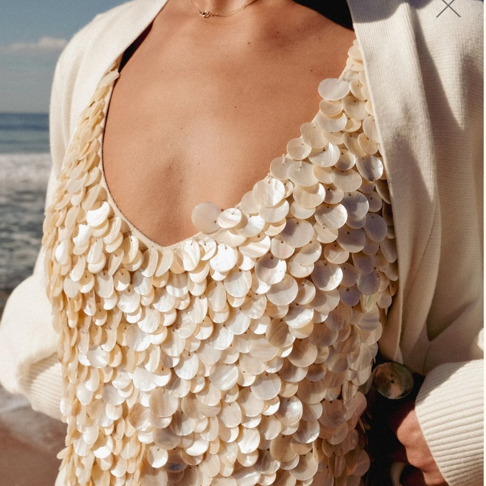 Meshki Willow Mother of Pearl Top